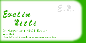 evelin mitli business card